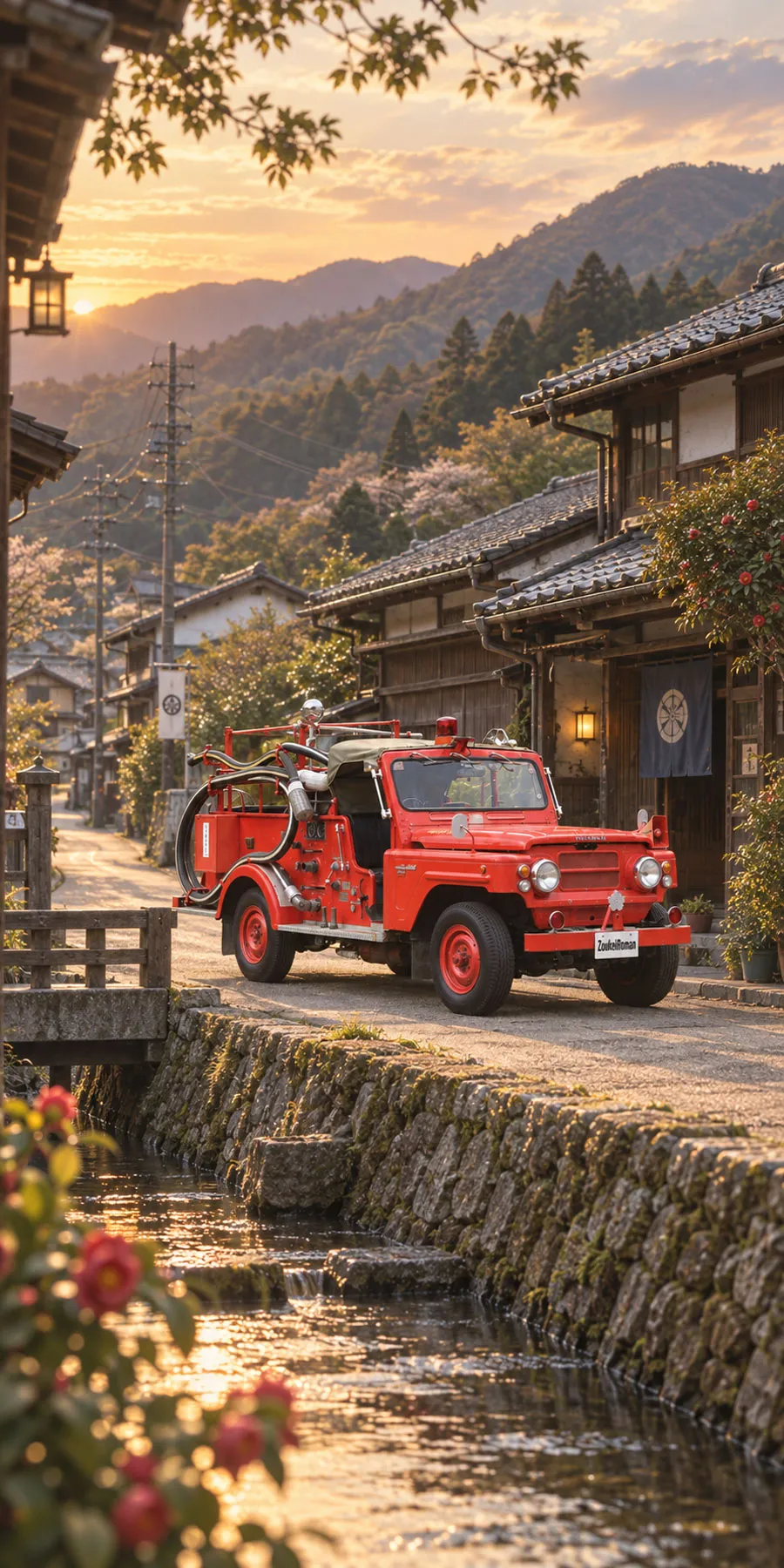 日産パトロール消防車